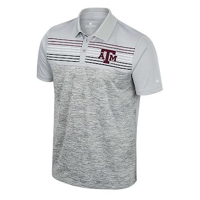 Men's Colosseum Gray Texas A&M Aggies Cybernetic Polo