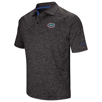 Men s Colosseum Black Florida Gators Big Tall Down Swing Polo