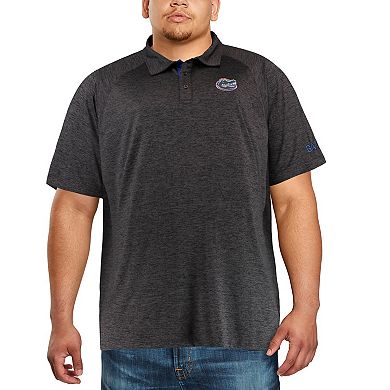 Men's Colosseum Black Florida Gators Big & Tall Down Swing Polo