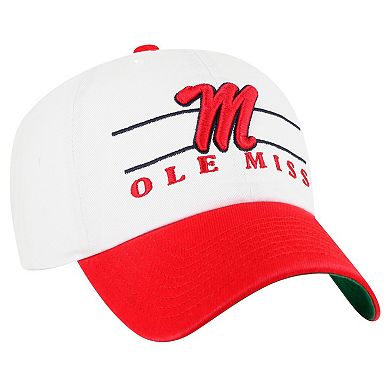 Men's '47 White Ole Miss Rebels Gridiron Clean Up Adjustable Hat