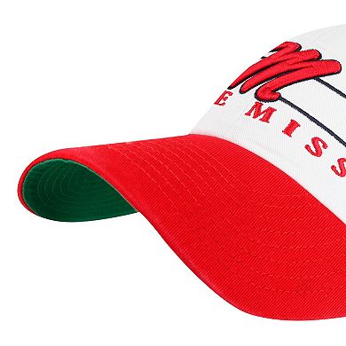 Men's '47 White Ole Miss Rebels Gridiron Clean Up Adjustable Hat