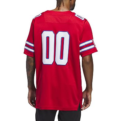Men's adidas #00 Red Kansas Jayhawks Alternate Premier Jersey