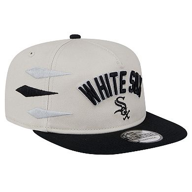 Men's New Era Cream Chicago White Sox Iron Golfer Snapback Hat