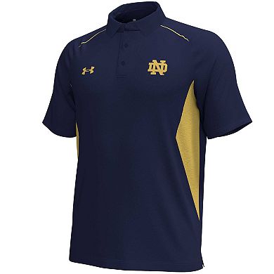 Men's Under Armour Navy Notre Dame Fighting Irish Title Performance Polo
