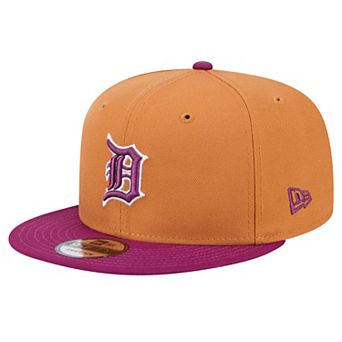 Men's New Era Brown Detroit Tigers Color Pack Two Tone 9FIFTY Snapback Hat
