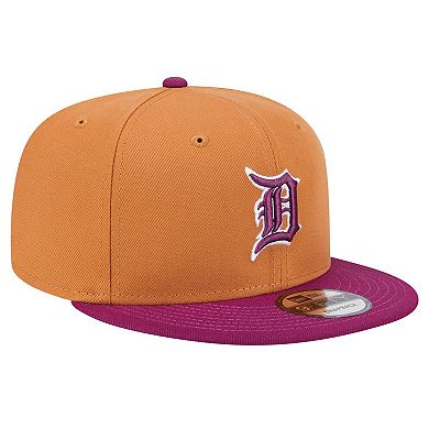 Men's New Era Brown Detroit Tigers Color Pack Two Tone 9FIFTY Snapback Hat