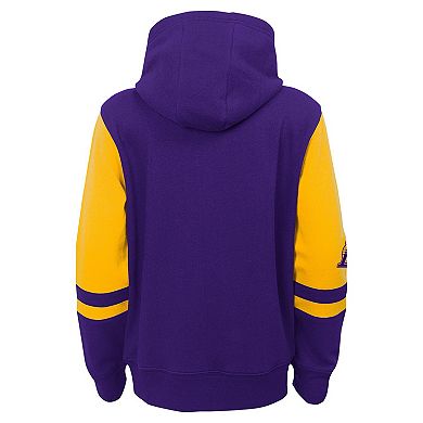 Preschool Purple Los Angeles Lakers Straight To The League Full-Zip Hoodie