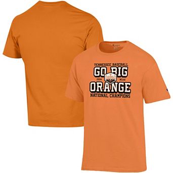 Men's Champion Tennessee Orange Tennessee Volunteers 2024 NCAA Men's Baseball College World Series Champions Go Big Orange T-Shirt