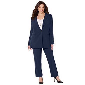 Catherines Women's Plus Size Right Fit; Curvy Blazer