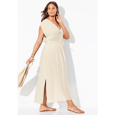 Swimsuits for All Women's Surplice Maxi Cover Up Dress
