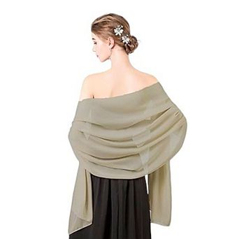 Women's Lightweight Silky Sheer Chiffon-Like Summer Scarves