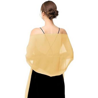 Women's Lightweight Silky Sheer Chiffon-Like Summer Scarves