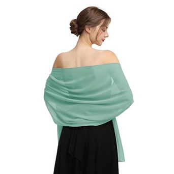 Women's Lightweight Silky Sheer Chiffon-Like Summer Scarves