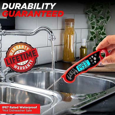 Instant Read Meat Thermometer For Grill And Cooking