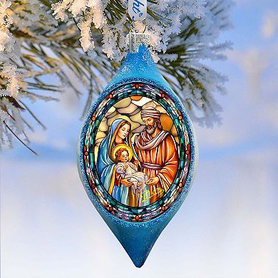 Christmas Story Drop Glass Ornament By G. Debrekht
