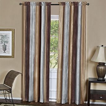 Goodgram Royal Ombre Crushed Semi Sheer 63 in Long Curtain Panel Pair