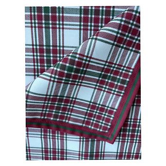 Plaid Holiday Or Cookout Table Cloth, Rectangular, 55"x86"