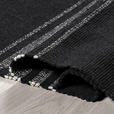 Rugs USA Bergamot Striped Cotton Area Rug