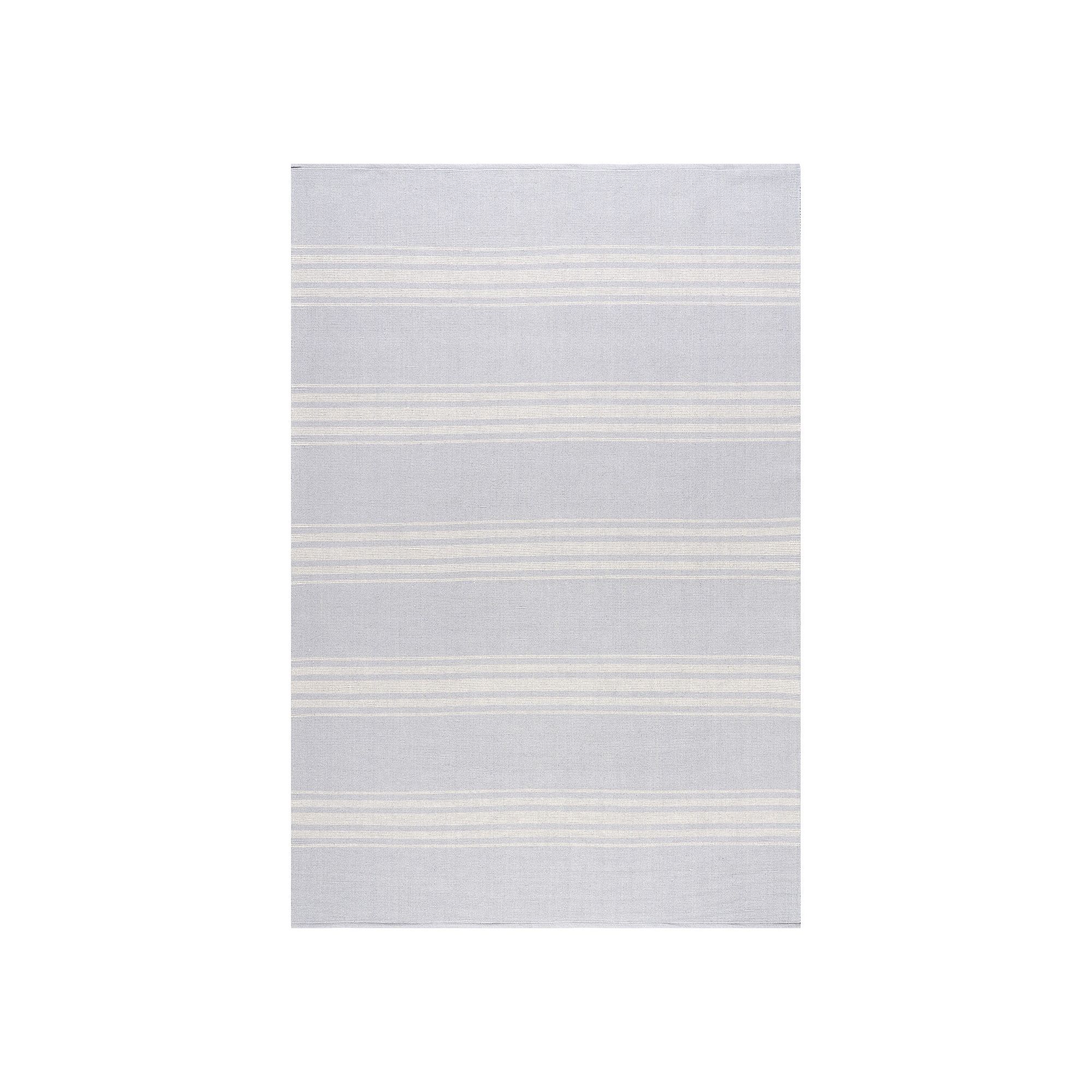 Rugs USA Bergamot Striped Cotton Area Rug, Blue Gray