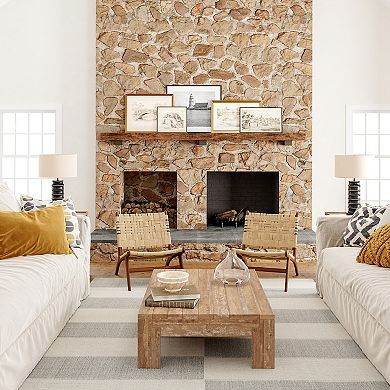 Rugs USA Boxelder Checked Cotton Area Rug