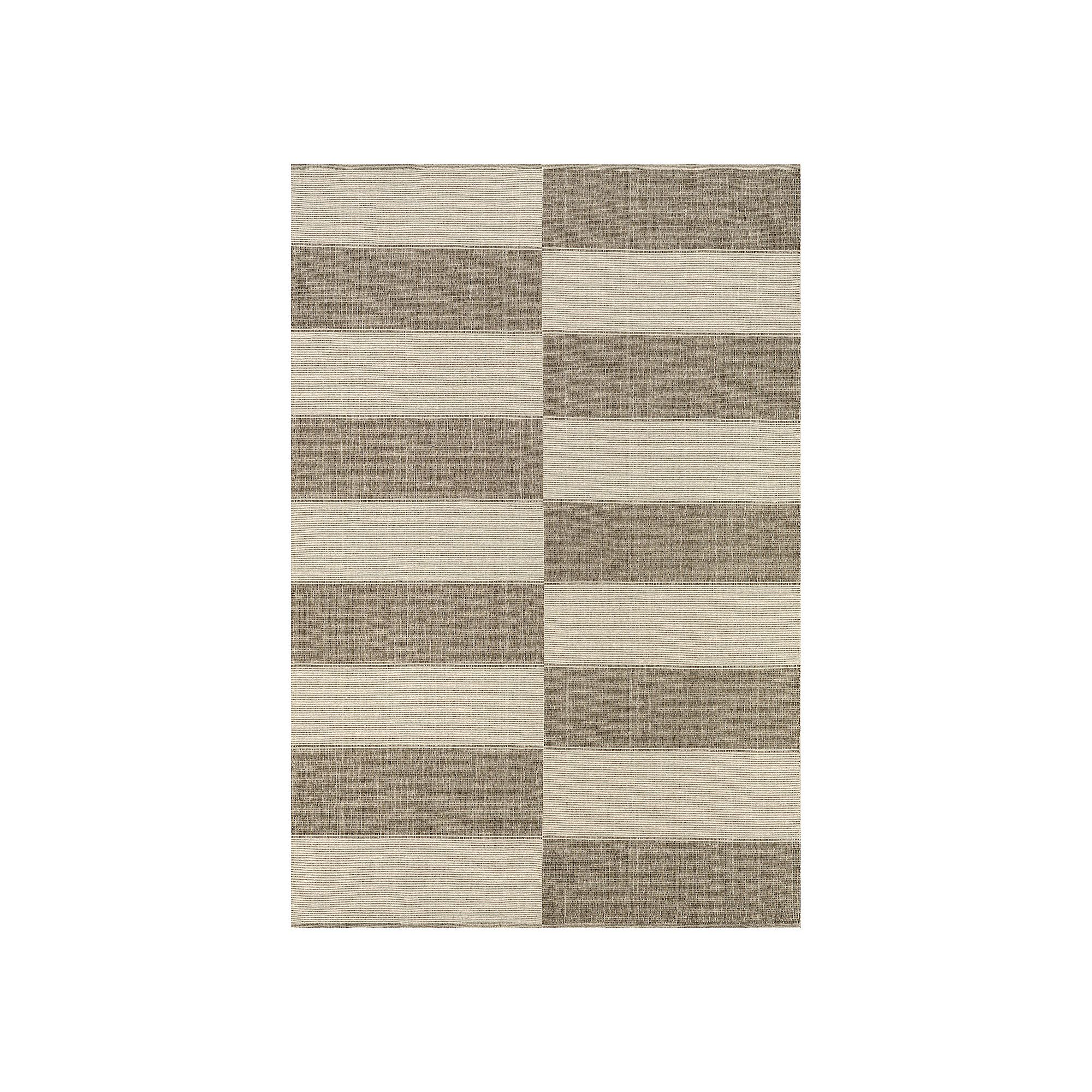 Rugs USA Boxelder Checked Cotton Area Rug, Brown