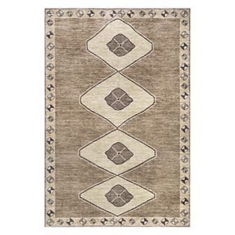 Rugs USA Fennel Diamond Machine Washable Area Rug