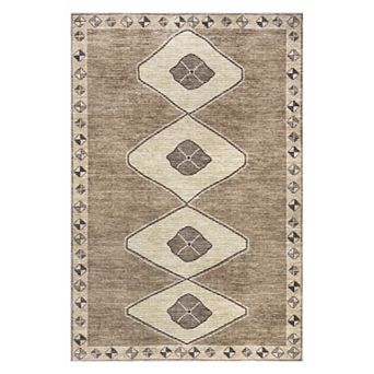 Rugs USA Fennel Diamond Machine Washable Area Rug