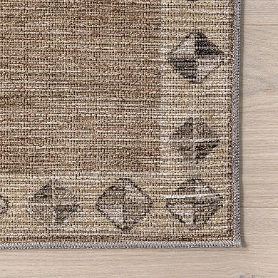 Rugs USA Fennel Diamond Machine Washable Area Rug