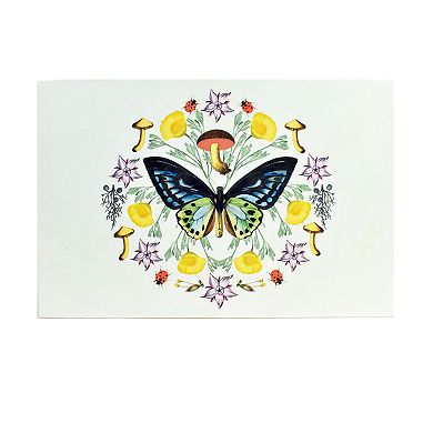 Yellow Patterned Hinge Paper Storage Box