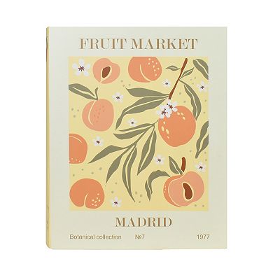 Large Peach Fruit Market Book Paper Storage Box