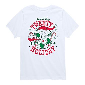 Boys 8-20 Looney Tunes Have A Very Tweety Holiday Graphic Tee