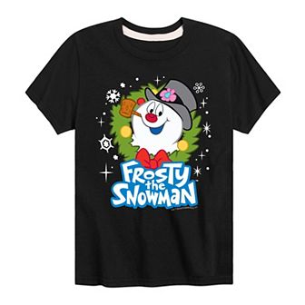 Boys 8-20 Frosty The Snowman Wreath Graphic Tee