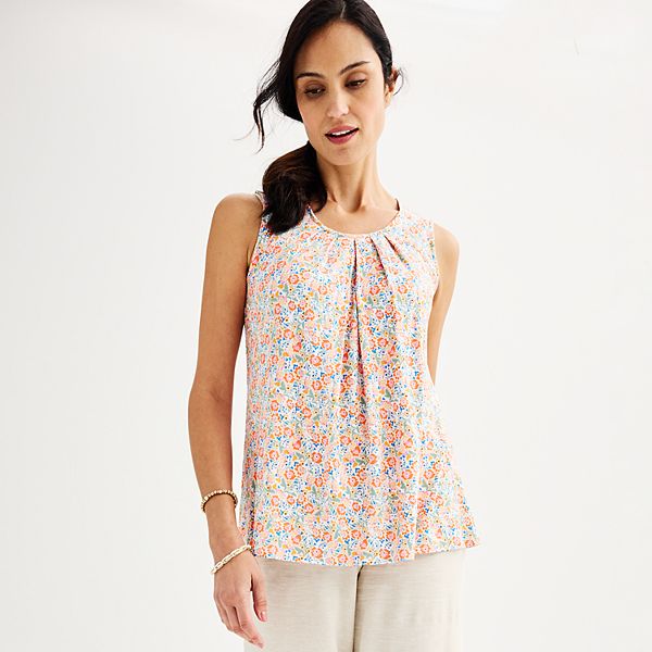 croft and barrow pleated top