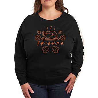 Plus Size Friends Logo Turkey French Terry Long Sleeve Tee