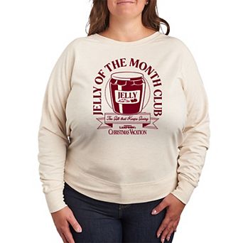 Plus Size Christmas Vacation Jelly Club French Terry Long Sleeve Tee