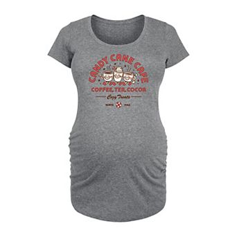 Maternity Candy Cane Cafe Graphic Tee