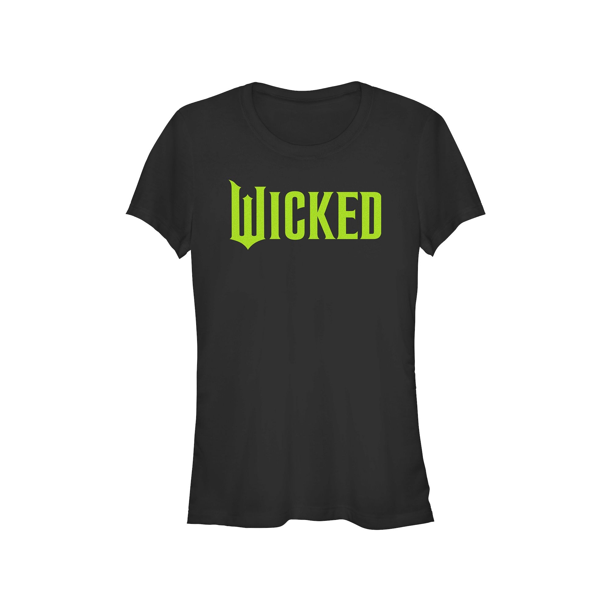 Juniors Wicked Bright Logo Fitted Graphic Tee, Girls, Size: XS, Black