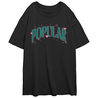 Juniors' Wicked Popular Oversized Graphic Tee
