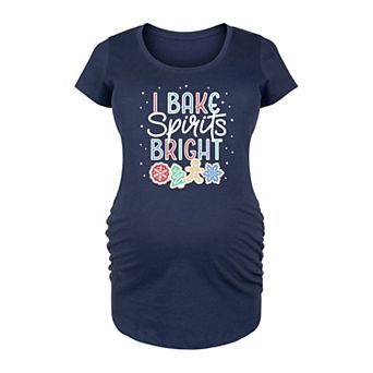 Maternity I Bake Spirits Bright Graphic Tee