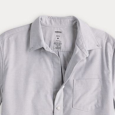 Men's Sonoma Goods For Life® Adaptive Short Sleeve Perfect Length Shirt