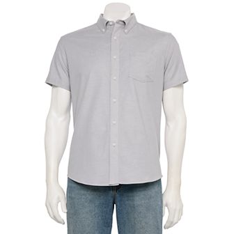 Men's Sonoma Goods For Life® Adaptive Short Sleeve Perfect Length Shirt