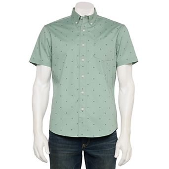 Men's Sonoma Goods For Life® Adaptive Short Sleeve Perfect Length Shirt