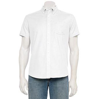 Men's Sonoma Goods For Life® Adaptive Short Sleeve Perfect Length Shirt
