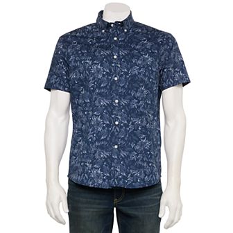 Men's Sonoma Goods For Life® Adaptive Short Sleeve Perfect Length Shirt
