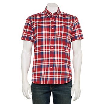 Men's Sonoma Goods For Life® Adaptive Short Sleeve Perfect Length Shirt