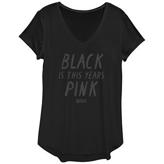 Women's Wicked Black Is This Years Pink Graphic Tee