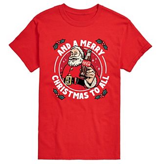 Men's Coca-Cola And A Merry Christmas To All Graphic Tee