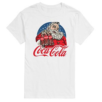 Men's Coca-Cola Vintage Santa & Coke Bottles Graphic Tee
