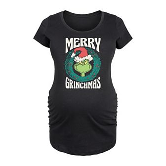Maternity Dr. Seuss Merry Grinchmas Graphic Tee