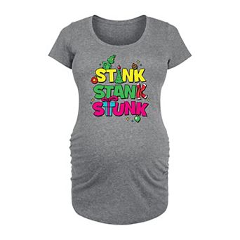 Maternity Dr. Seuss Grinch Stink Stank Stunk Graphic Tee